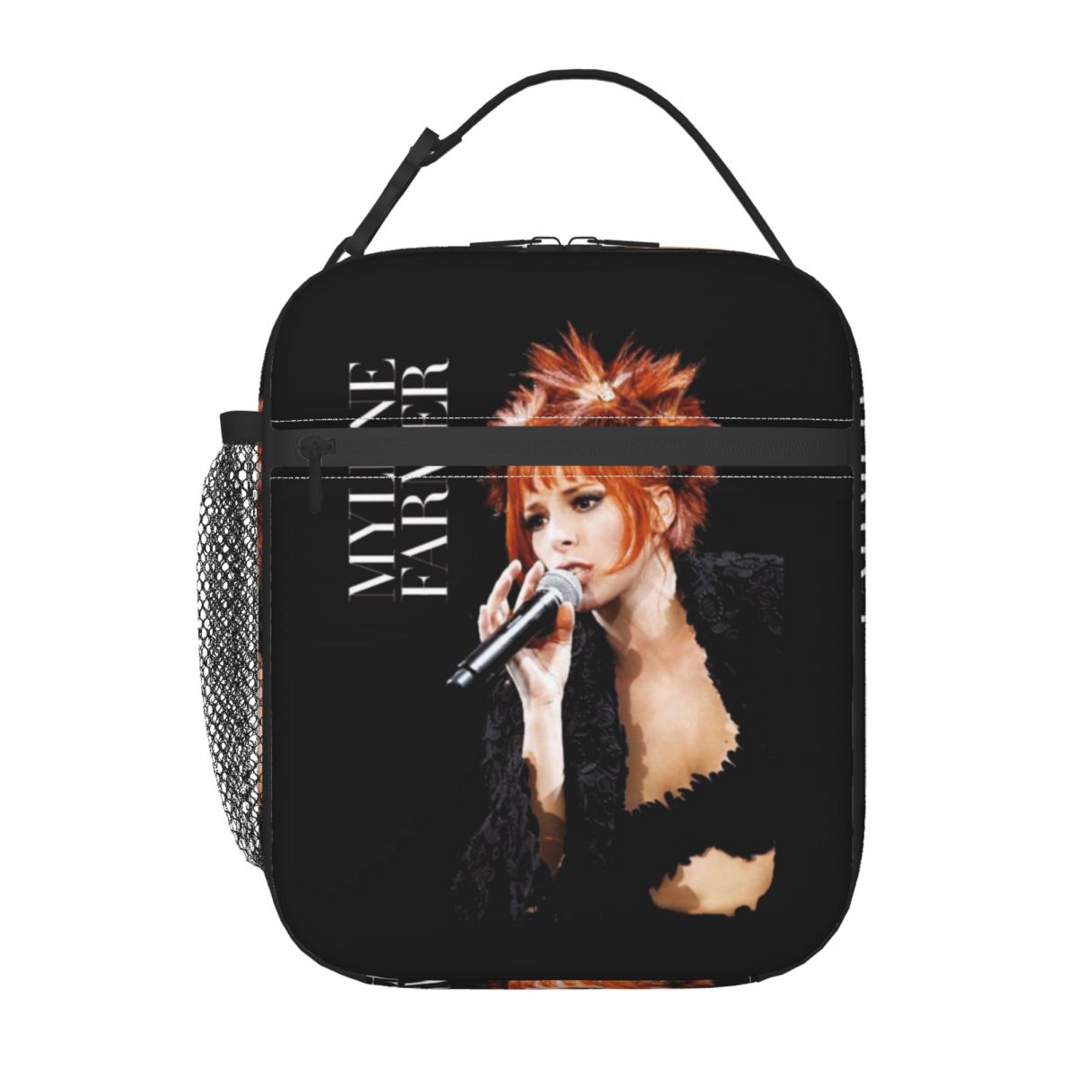 Women Bags Farmers - ミレーヌ・ファーマー フランスの歌手俳優 女性用再利用可能なランチボックス 防水クーラー 保温食品断熱ランチバッグ 子供用