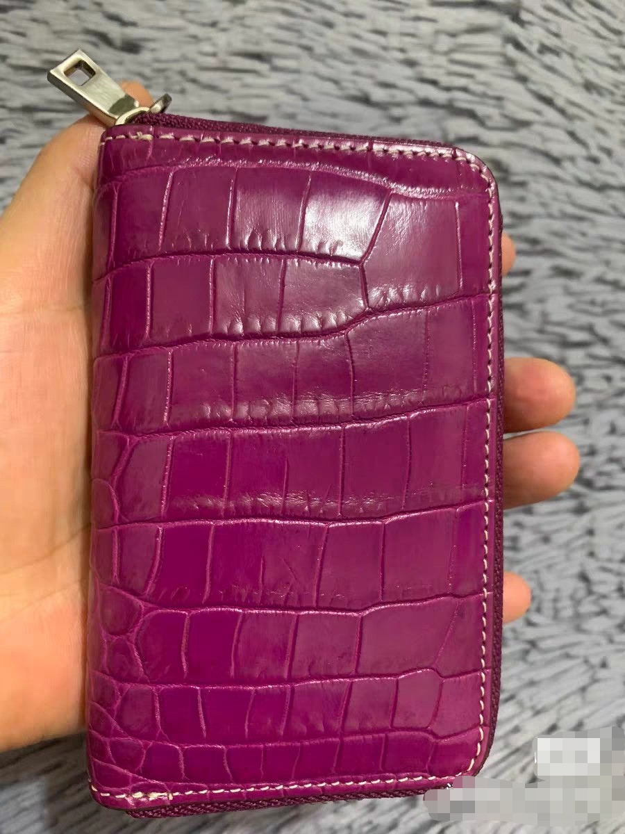 Women Bags Lv - 2026 新しいクロコダイルレザーレディースカードバッグファッションレジャー本革キーチェーンバッグ女性のための 45