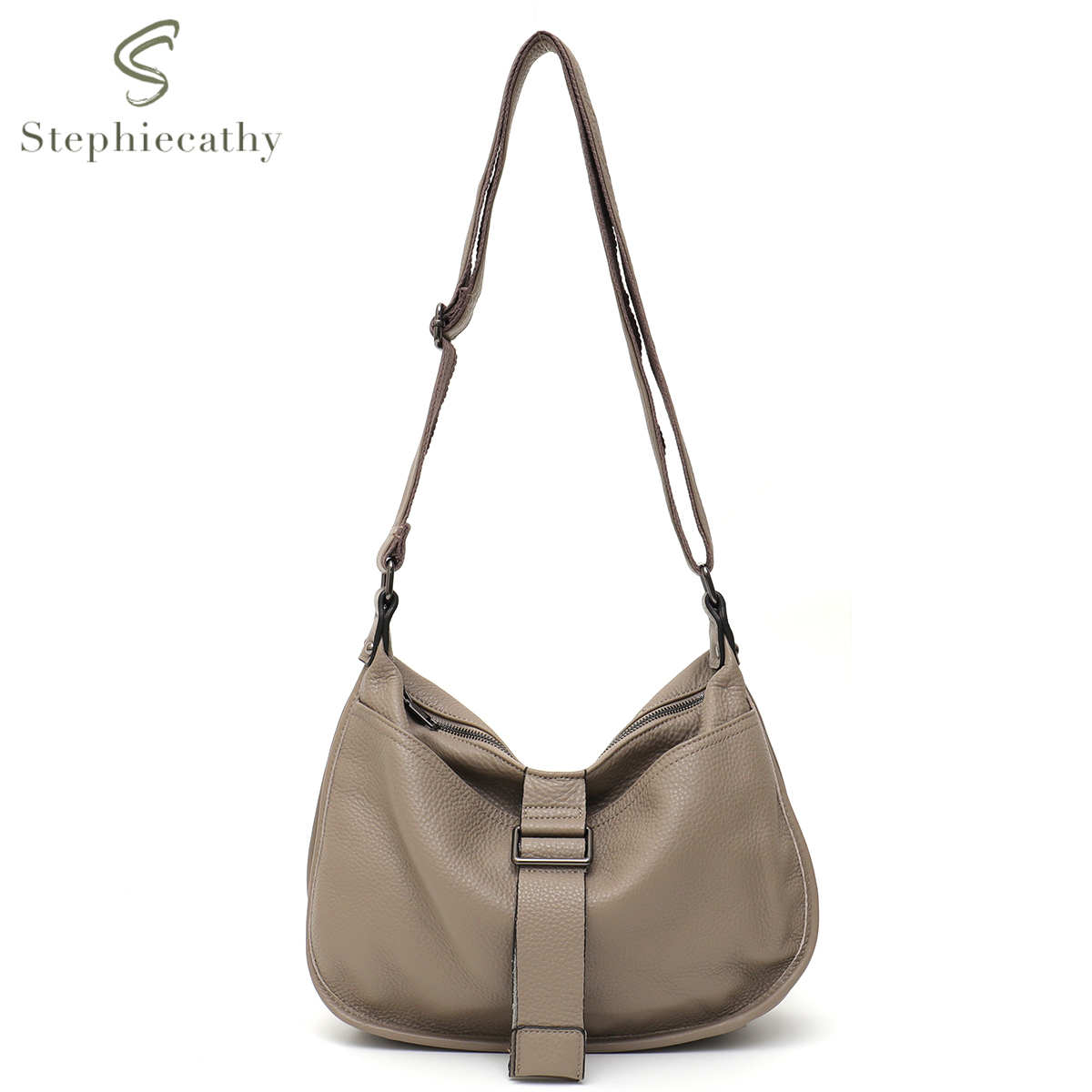 Hobo Bag Slouchy - 女性デザインスタイル本革ショルダーバッグマルチポケットカジュアルデイリーだらしないプレッピーシックなハンドバッグメッセンジャーサッチェル財布