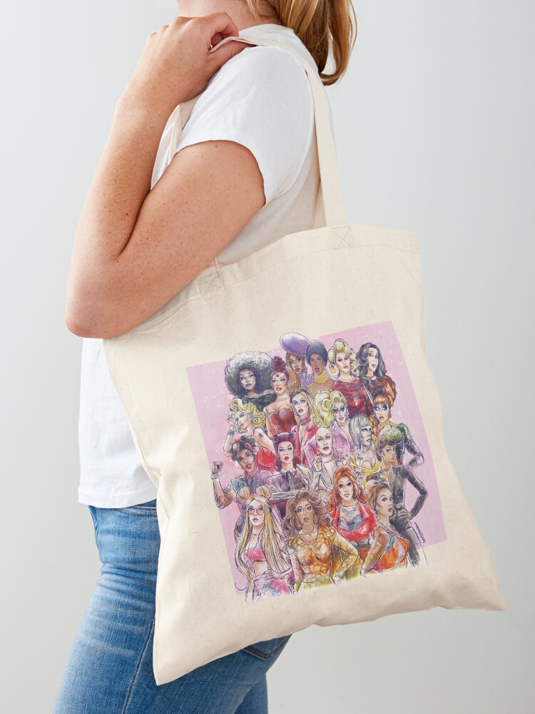 Women Bags Winners - ルポールズ・ドラッグ・レース オール・ウィナーズ トートバッグ 布製バッグ 女性用 ギフトバッグ