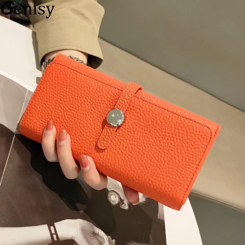 Women Bags Lv - 女性用本革ウォレット,高級ブランド,レディースカードホルダー,ジッパー式コインポケット,高品質