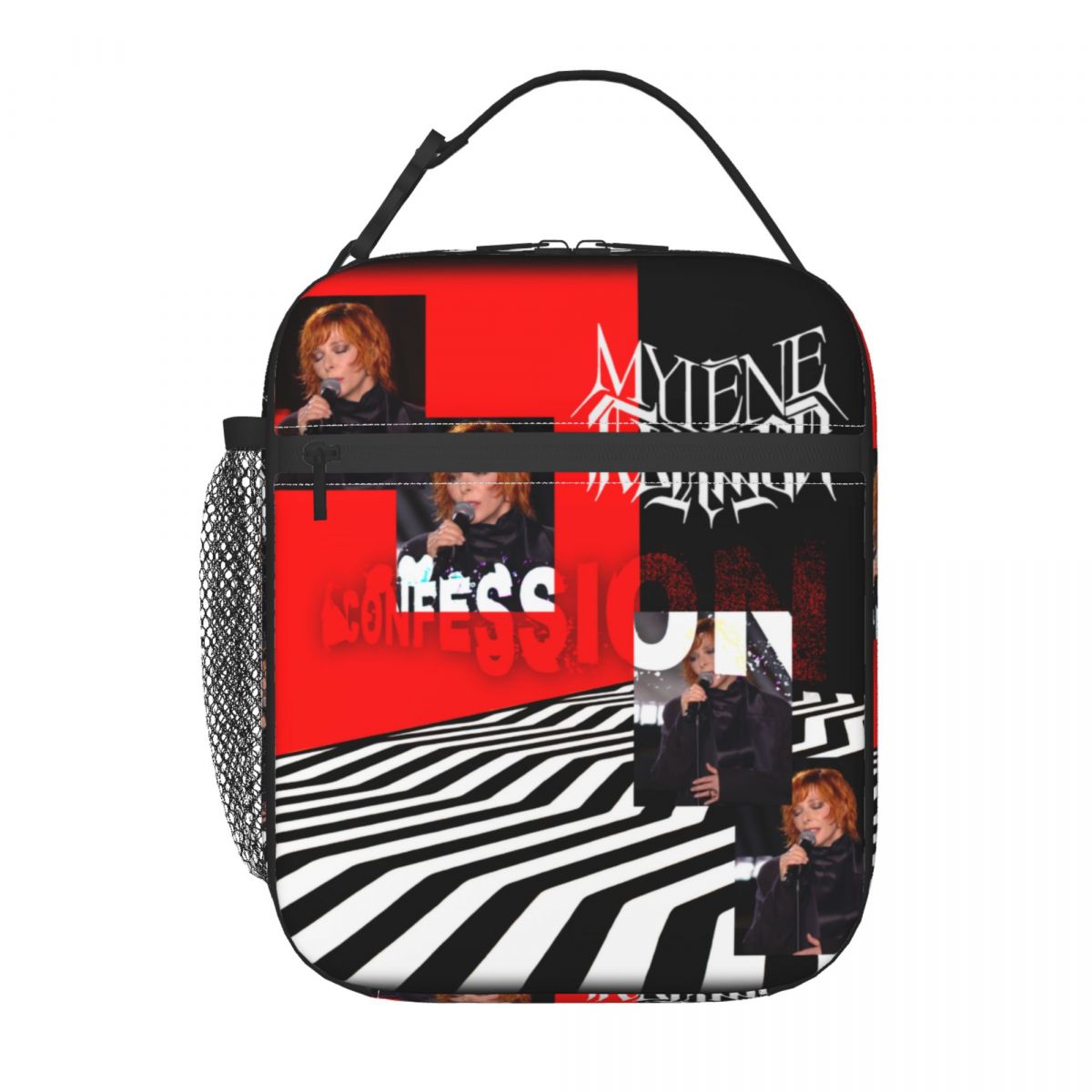 Women Bags Farmers - ミレーヌ・ファーマー フランスの歌手俳優 断熱ランチバッグ 女性用 防水クーラー サーマル弁当箱