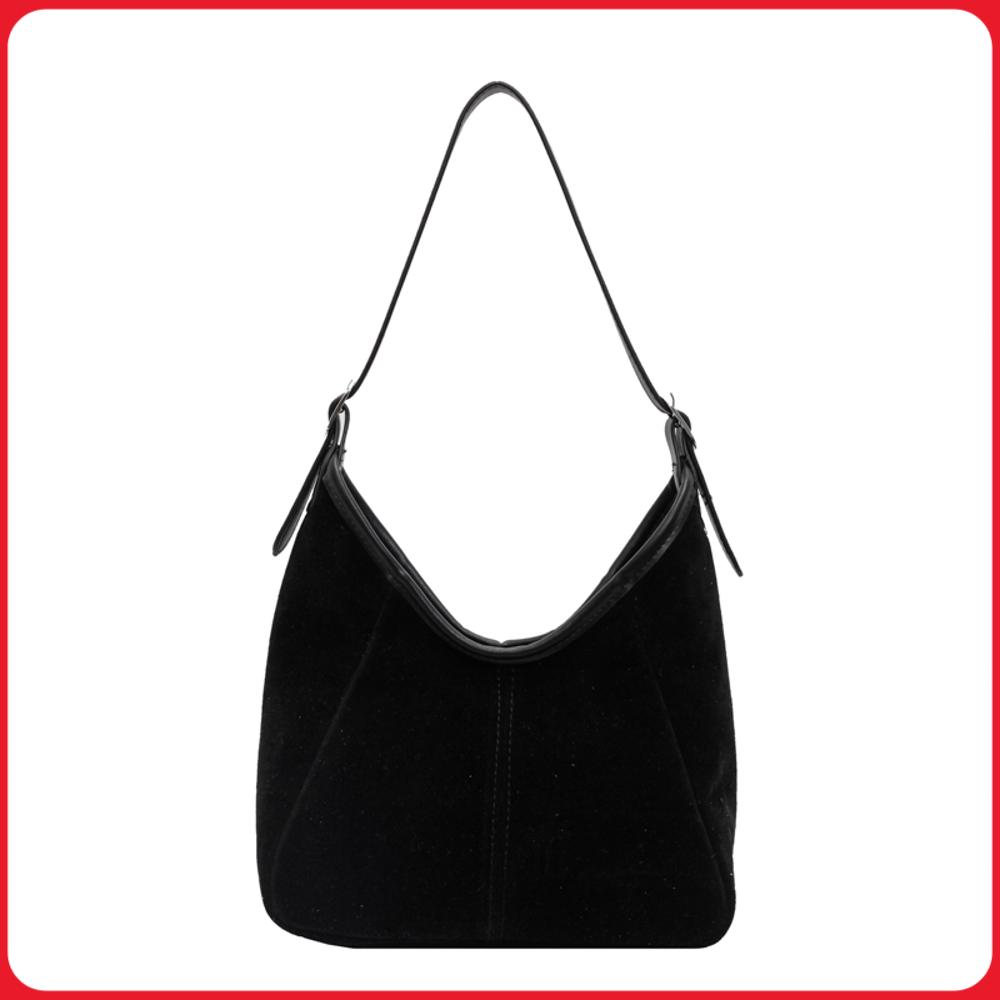Hobo Bag Slouchy - 女性 PU トレンディな脇の下バッグ大容量トップハンドルバッグソリッドカラースラウチホーボーバッグジップ開閉ソフト通勤バッグ