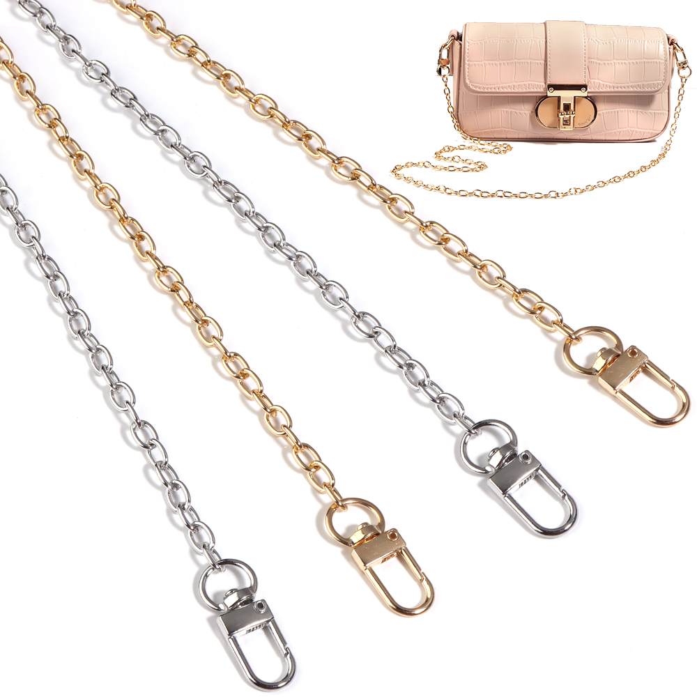 Women Bags Dkny - 20/40/80/120 センチメートル金属アルミバッグチェーンショルダーベルト交換バッグストラップ女性のための手作り延長チェーンバッグアクセサリー
