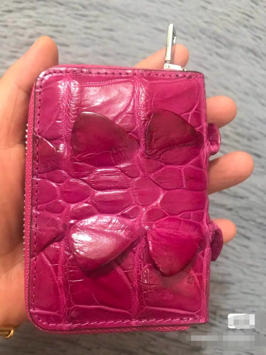Women Bags Lv - 2026 新しいワニ革レディースカードバッグファッションレジャー本革マルチカードホルダーバッグ女性のための 45