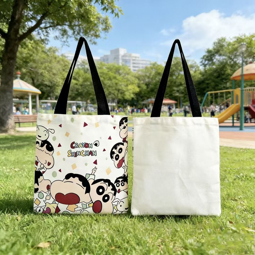 Women Bags Dkny - 2026 新クレヨンしんちゃんキャンバストートバッグ大容量女性ハンドバッグシングルショルダーバッグ学生毎日の通勤ショッピングバッグ