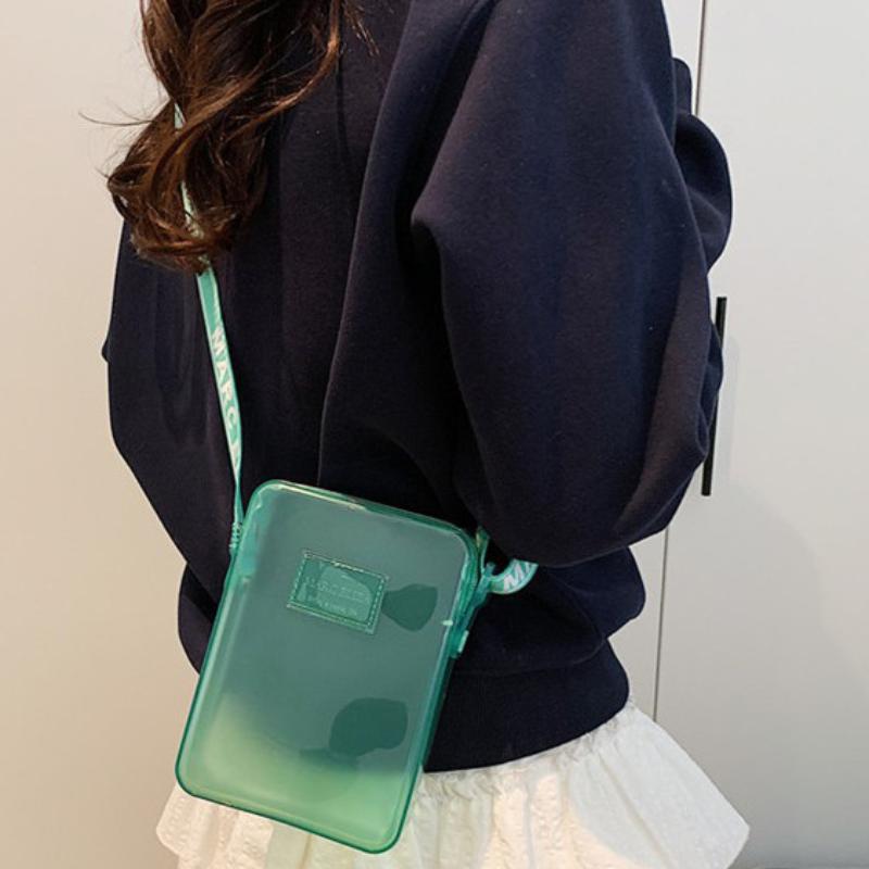 Women Bags Dkny - 新しいファッショナブルな PVC メッセンジャーバッグ透明ショルダーバッグ防水スクエアバッグハンドバッグ電話バッグ女性口紅キー収納袋