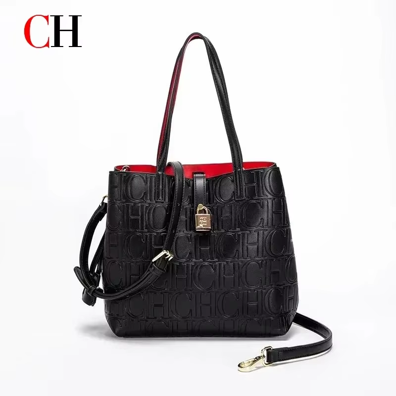 Women Hand Bags For Office - CH 女性トートバッグファッション大容量ハンドバッグショルダークロスボディバッグエレガントな仕事オフィス財布カジュアルトップハンドルショッピングバッグ