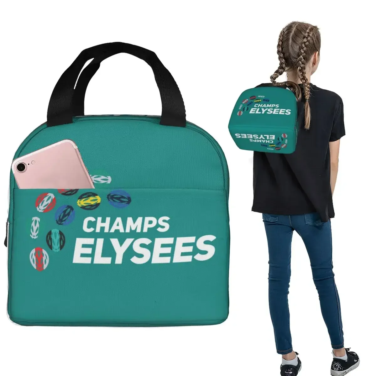 Women Bags Winners - 勝者タデジ・ポガカールUAEチーム断熱ランチバッグ女性子供用漏れ防止フードボックス保温ランチボックストートバッグ