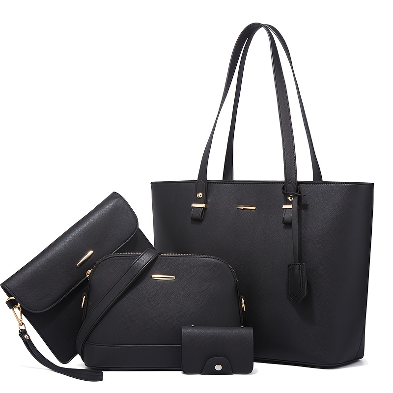 Women Bags Dkny - 4点セット ファッション レディースバッグセット 無地 トートバッグ レトロ
