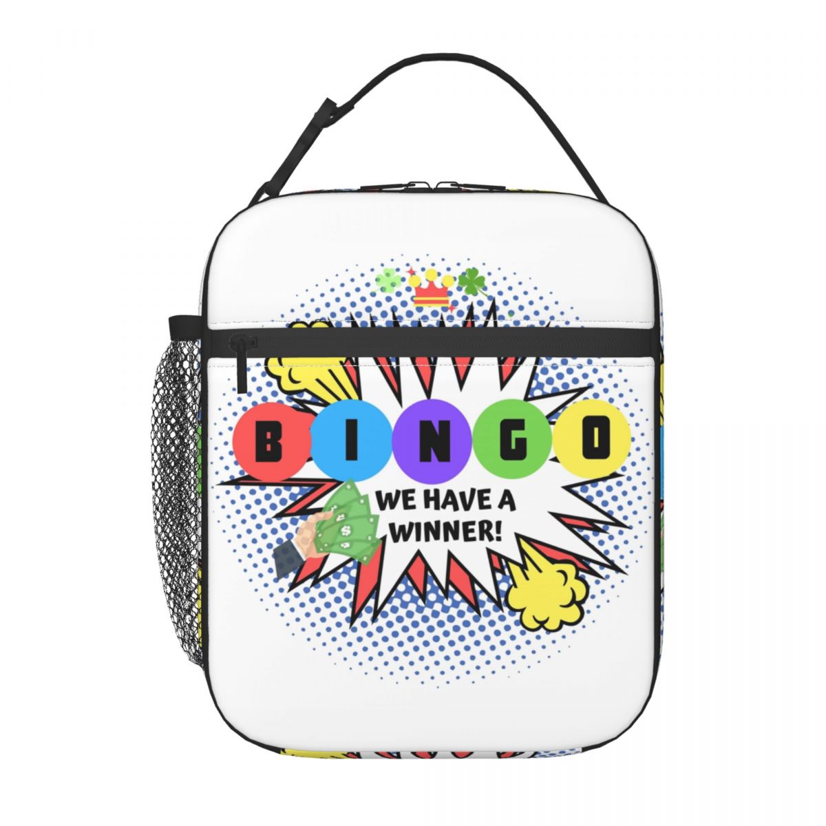 Women Bags Winners - ビンゴ ウェイハブアウィナー 断熱ランチトートバッグ 女性用 ペーパーゲーム 再利用可能
