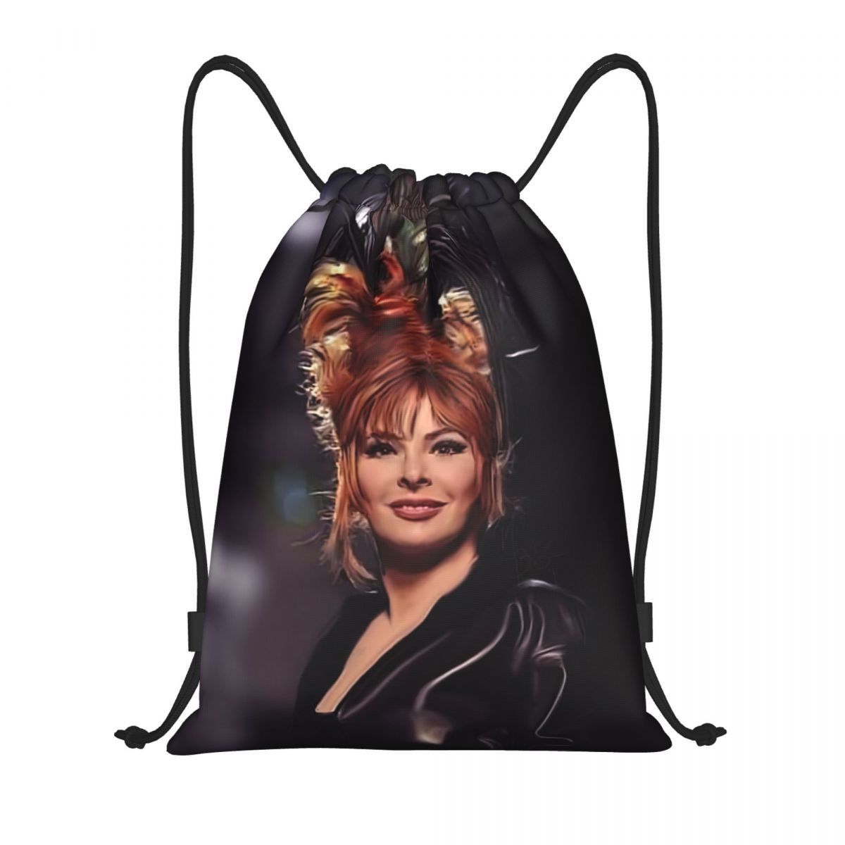 Women Bags Farmers - Pretty Mylene Farmer 巾着バックパック スポーツ ジムバッグ