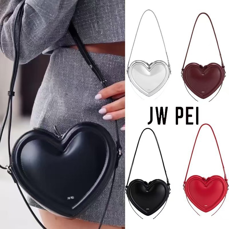 Women'S Bags Everyday - JW PEI ハート型クロスボディバッグ、ニッチで甘くてクールな立体ラブバッグ、女性用シングルショルダークロスボディバッグ