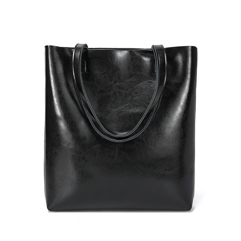 女性の天然牛革バッグレディース本牛革レトロハンドバッグ女性大 - Women Hand Bags For Office のレビューと価格