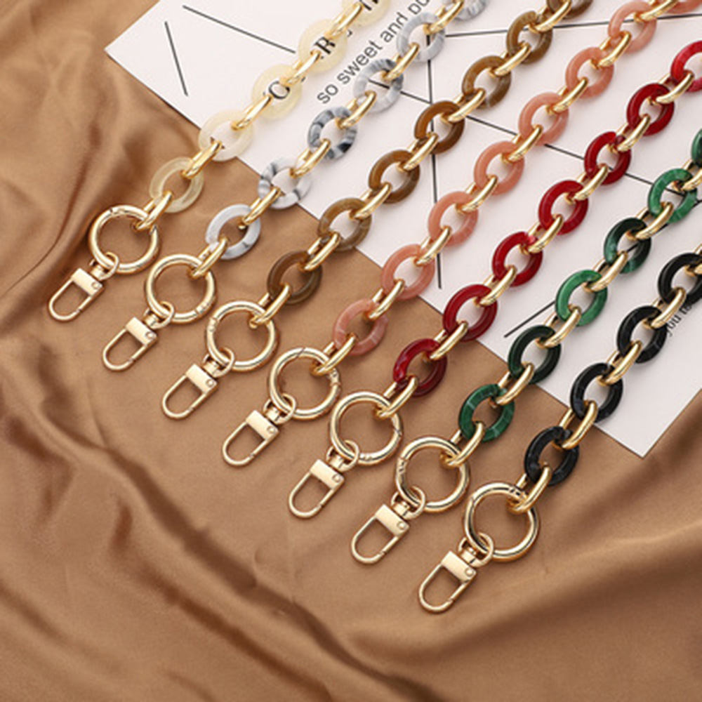 チャンキーアクリル製パースチェーンストラップ、べっ甲柄樹脂ゴ - Tortoiseshell Bag Acrylic のレビューと価格