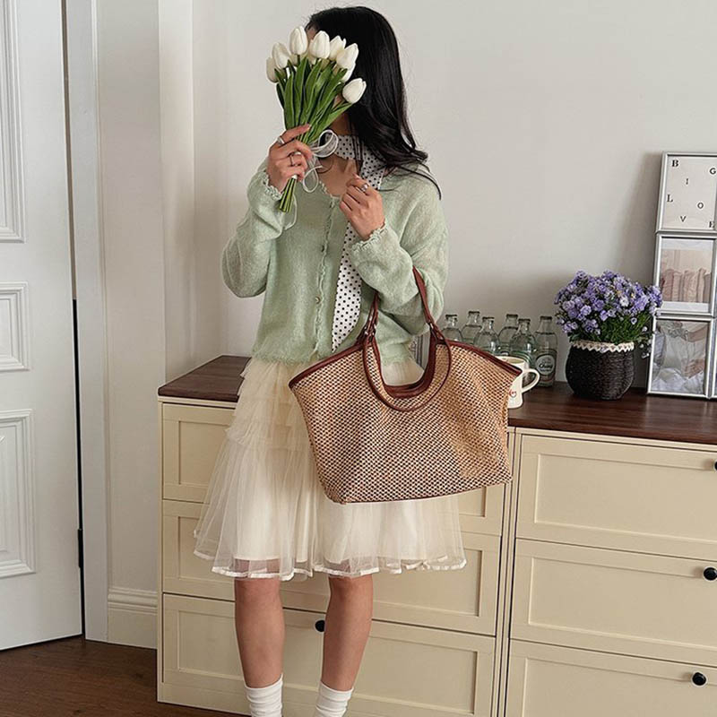 女性キャンバストートショルダーバッグ大容量ヴィンテージカジュ - Women Hand Bags For Office のレビューと価格