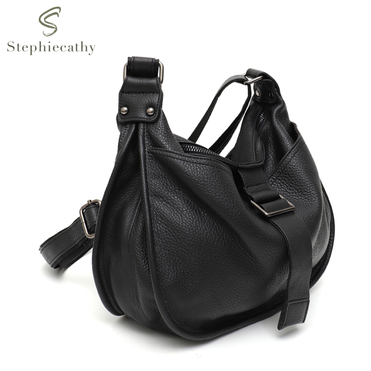 女性デザインスタイル本革ショルダーバッグマルチポケットカジュ - Hobo Bag Slouchy のレビューと価格