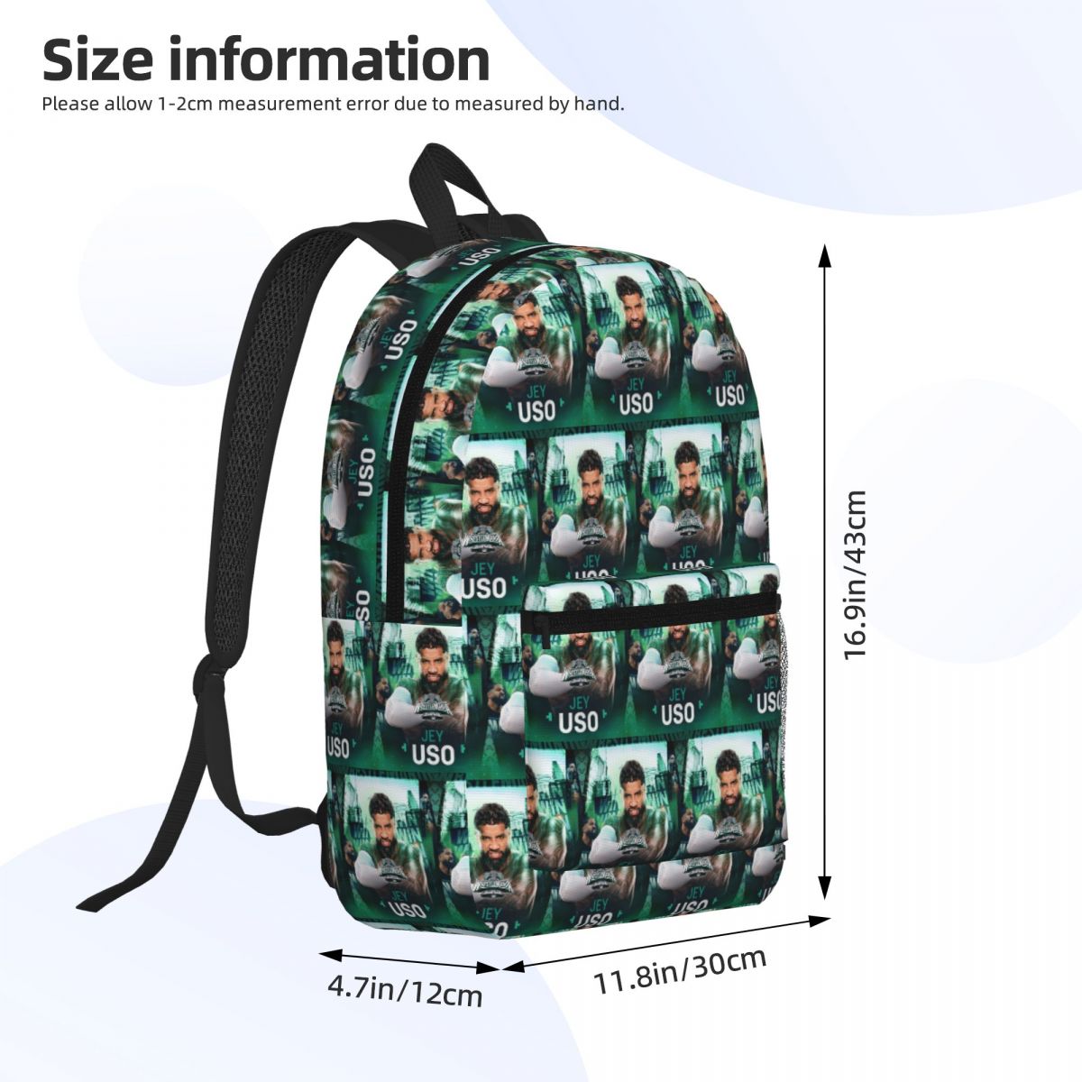 勝者 WWE ジェイ・ウソ バックパック デイパック 大容量 - Women Bags Winners のレビューと価格