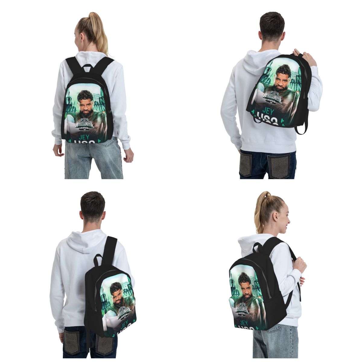 勝者 WWE ジェイ・ウソ バックパック デイパック 大容量 - Women Bags Winners のレビューと価格