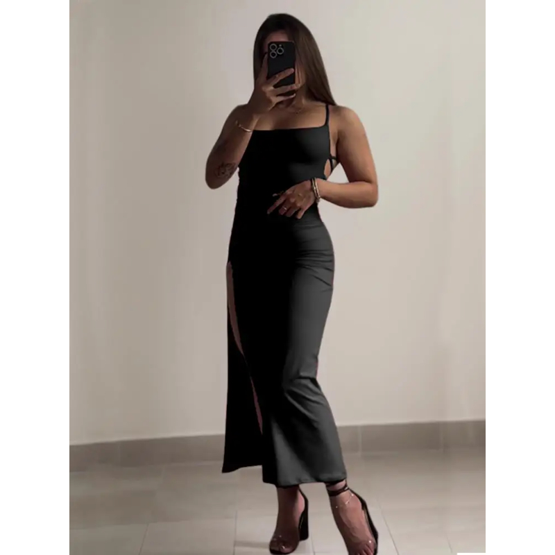 2025年セクシーサスペンダースリットドレス、スリムバックス - Women Bags Winners のレビューと価格