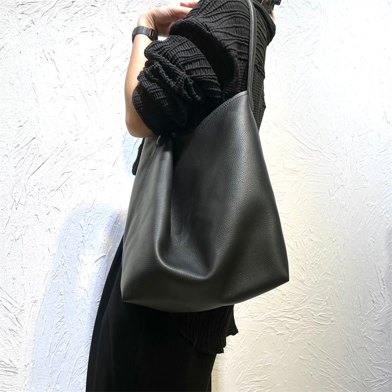 女性100% 本革ショルダーバッグビッグカジュアル手バケット - Women Hand Bags For Office のレビューと価格