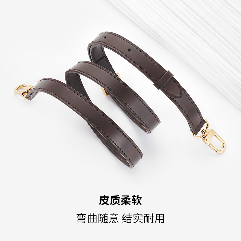 ダークブラウンの交換用レザーストラップ,バッグ用に調整可能な - Women Bags Lv のレビューと価格