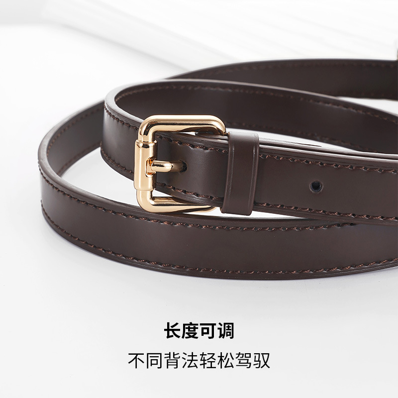 ダークブラウンの交換用レザーストラップ,バッグ用に調整可能な - Women Bags Lv のレビューと価格