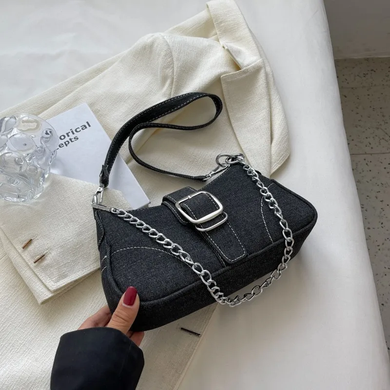新しいスモールデザインジーンズバッグ女性の新しいクロスショル - Women Bags Jeans のレビューと価格