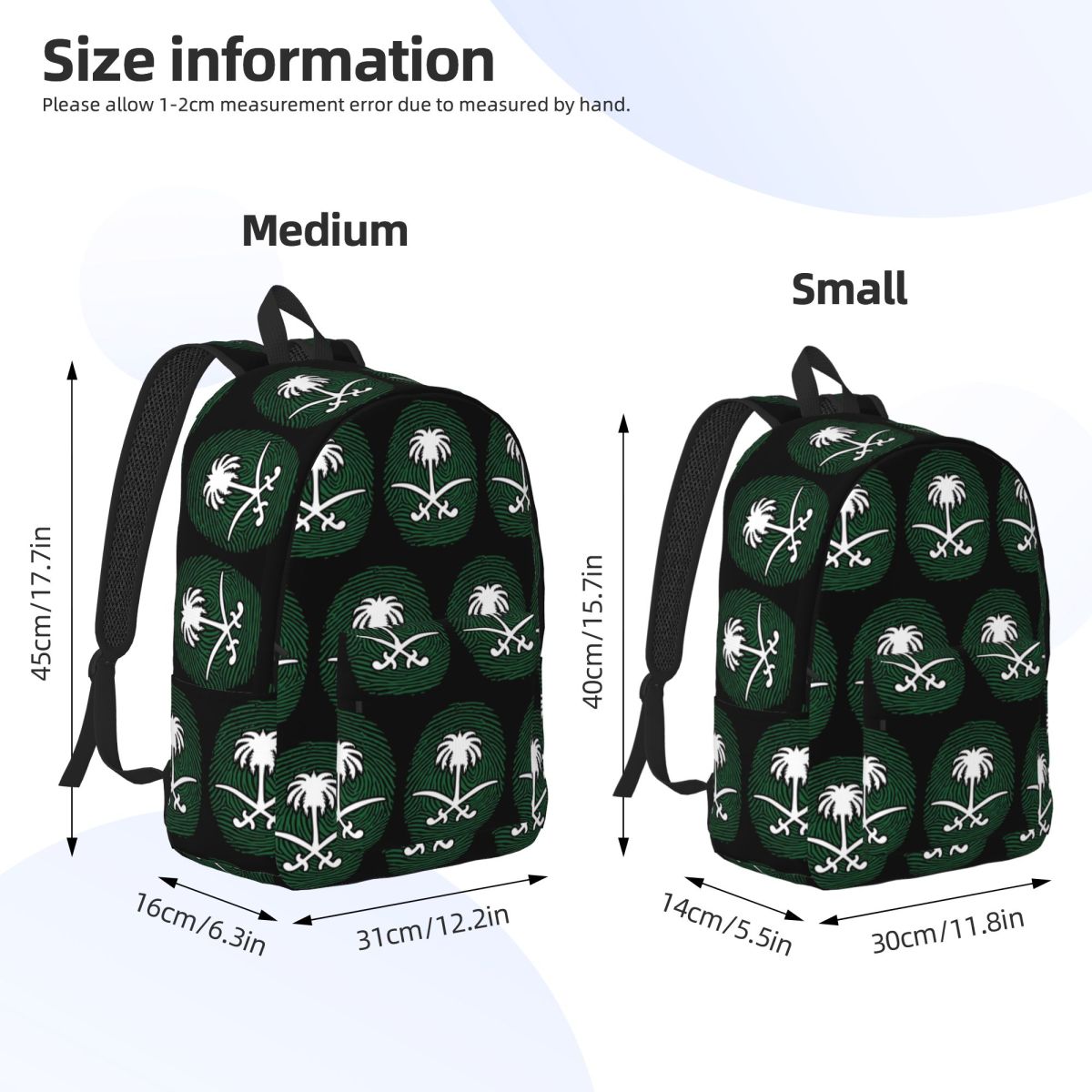 サウジアラビア王国 KSA フラッグ バックパック デイパッ - Women Bags Ksa のレビューと価格