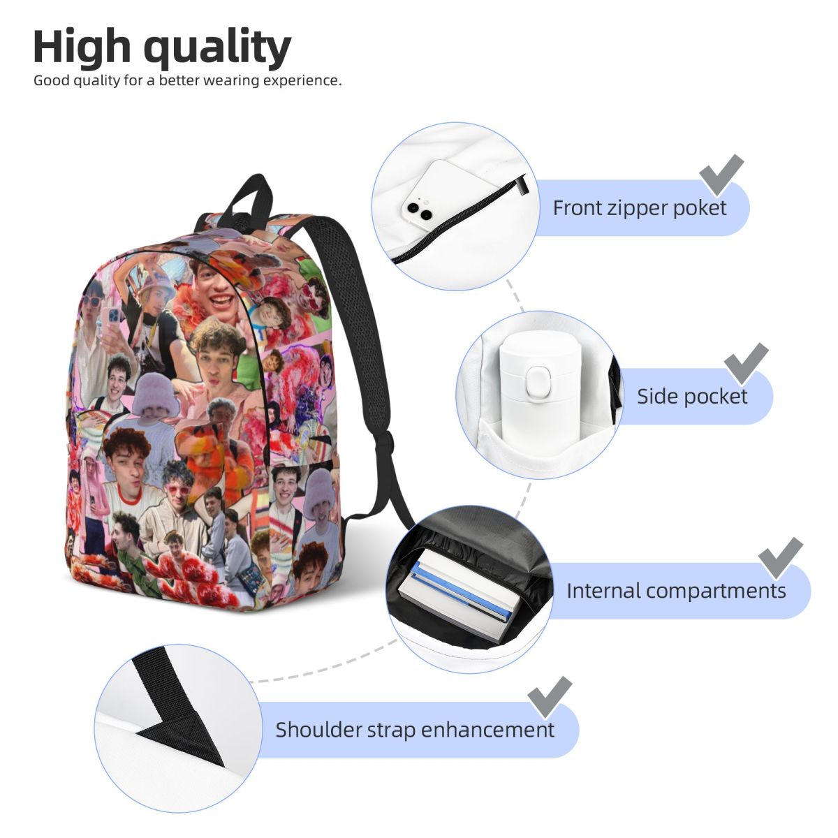 Nemo Eurovisions スイス優勝者学生バックパッ - Women Bags Winners のレビューと価格
