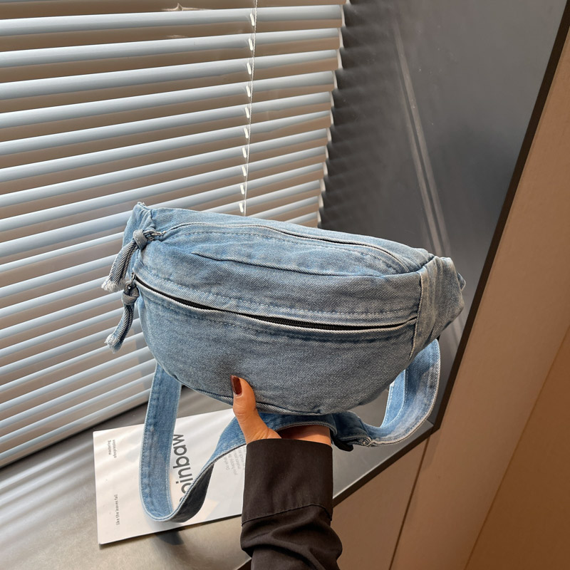 ヴィンテージデニムファニーパックストラップウォッシュドジーン - Women Bags Jeans のレビューと価格