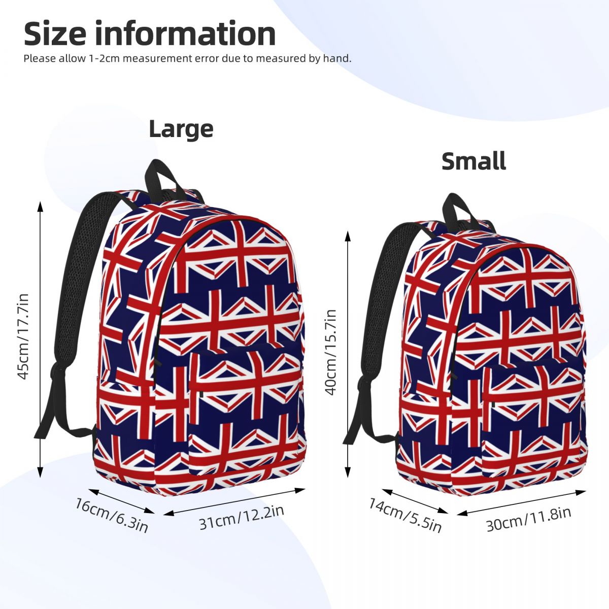 英国のユニオンジャック旗バックパックホットセールデイパック大 - Women Bags Uk Sale のレビューと価格