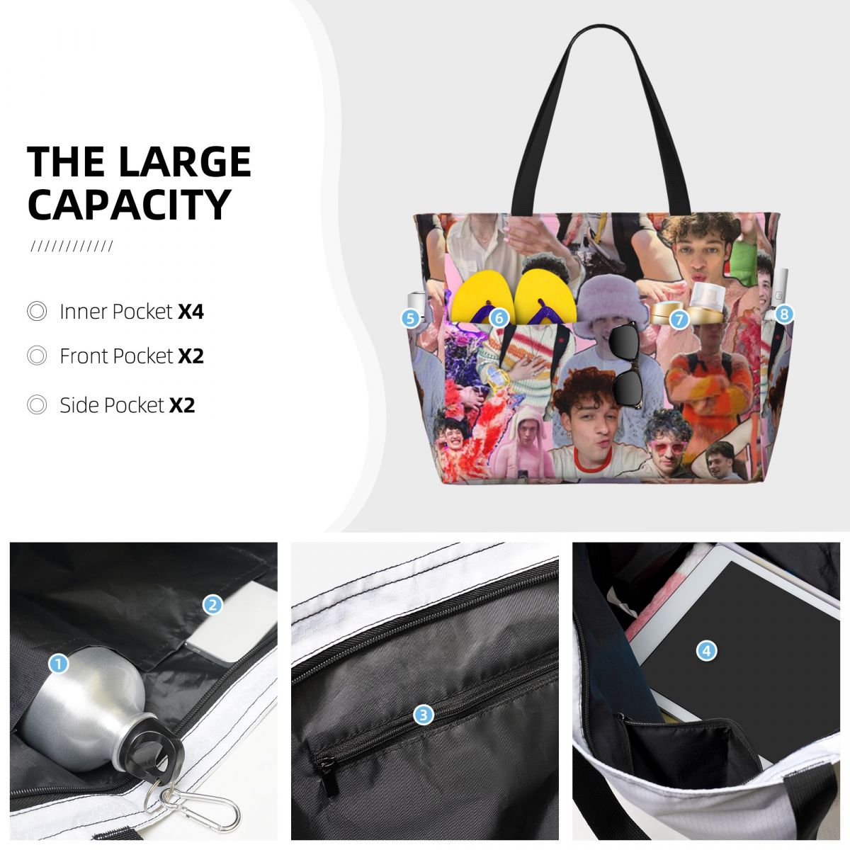 Nemo Eurovisions スイス優勝者ビーチトートバ - Women Bags Winners のレビューと価格