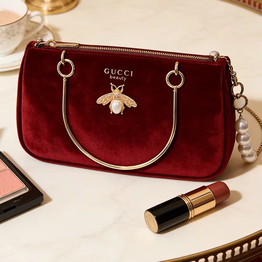グッチの女性用バッグ ミディアムサイズ ワインレッド ベルベ - Women Bags Gucci のレビューと価格