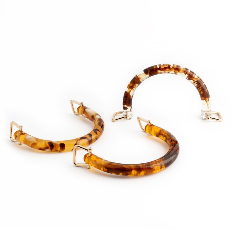 1/2/4 個べっ甲模様のアクリルハンドバッグハンドル革バッ - Tortoiseshell Bag Acrylic のレビューと価格