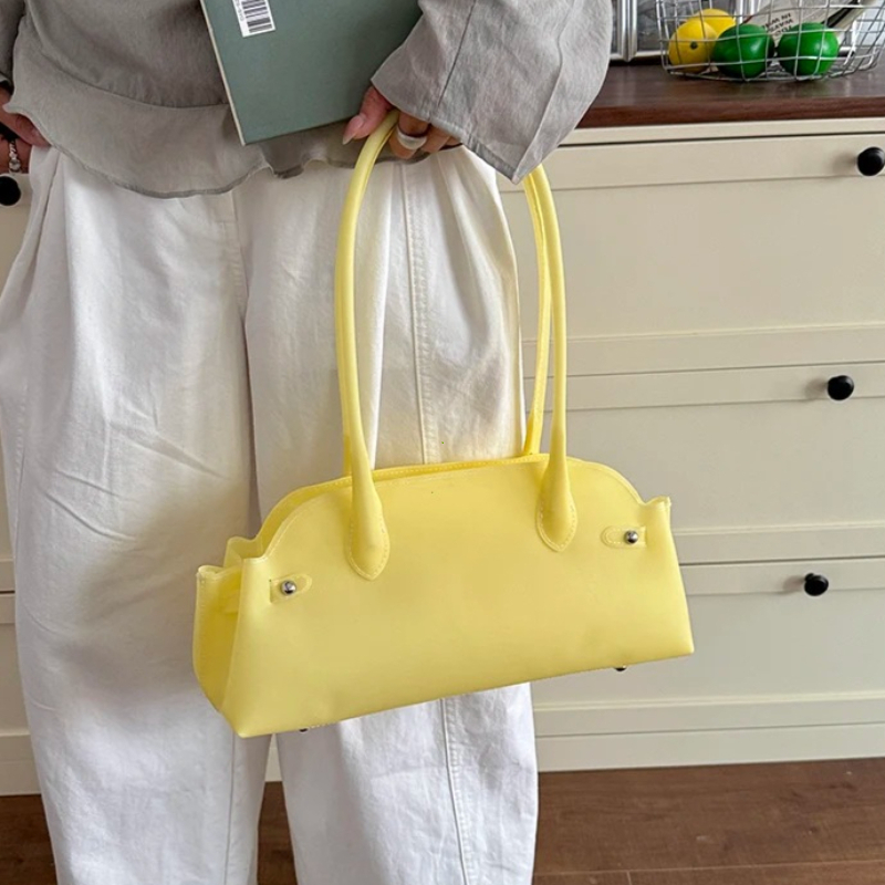 女性の PVC ソリッドカラーショートハンドルハンドバッグ女 - Women Hand Bags For Office のレビューと価格