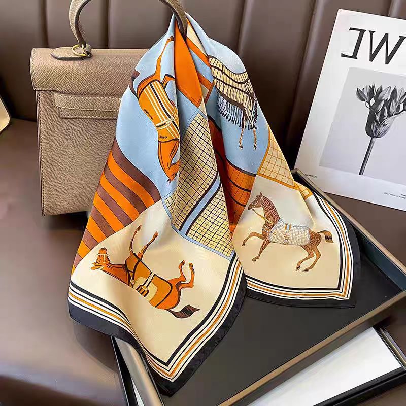 高級 100% マルベリーシルク スクエアスカーフ 70cm - Women'S Retro Bags のレビューと価格