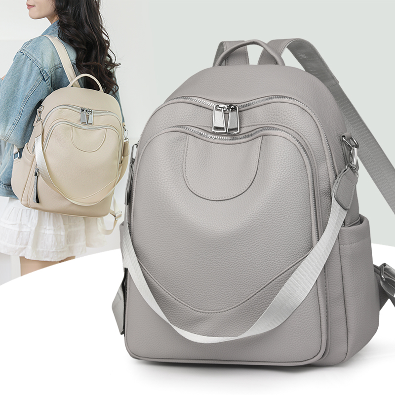 ファッション大容量の女性のレザーバックパック女性の高品質リュ - Women Bags Ru のレビューと価格