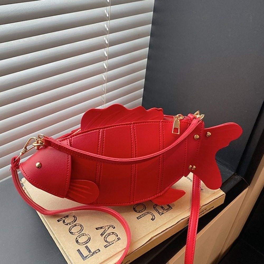 クリエイティブシミュレーション魚型クロスボディバッグ 3D  - Hobo Bag Slouchy のレビューと価格