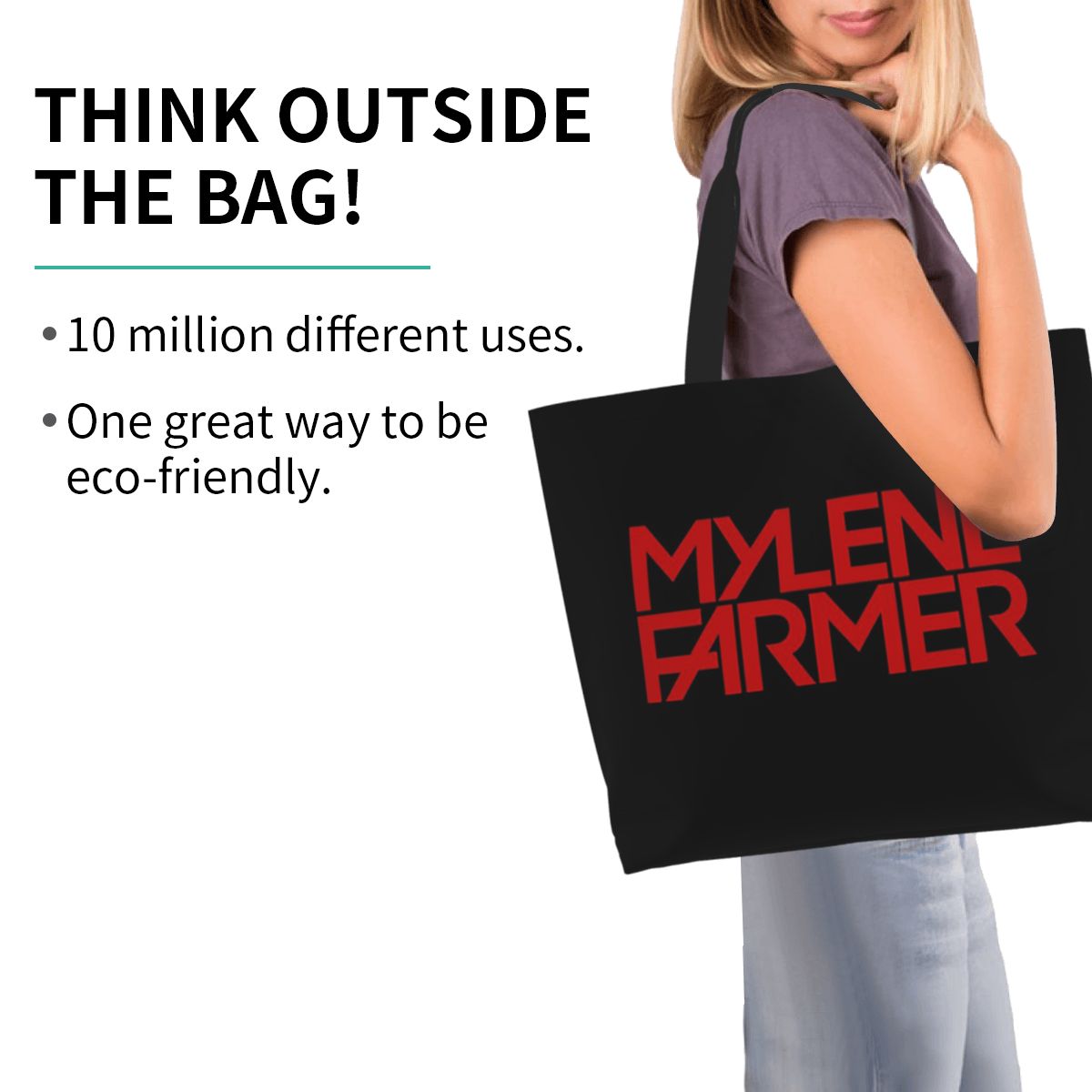 Mylene Farmer Jeanne ショッピングトート - Women Bags Farmers のレビューと価格