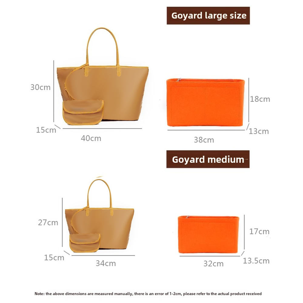 フェルトインサートバッグ化粧品オーガナイザーインサートゴヤー - Women Bags Goyard のレビューと価格