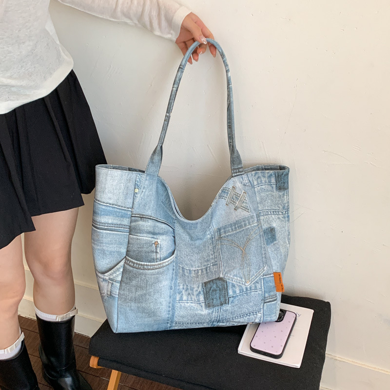SHELKSBAG ジーンズレディース財布女性用トートバッグ - Women Bags Jeans のレビューと価格