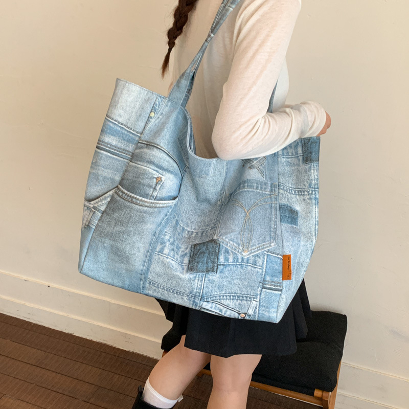 SHELKSBAG ジーンズレディース財布女性用トートバッグ - Women Bags Jeans のレビューと価格