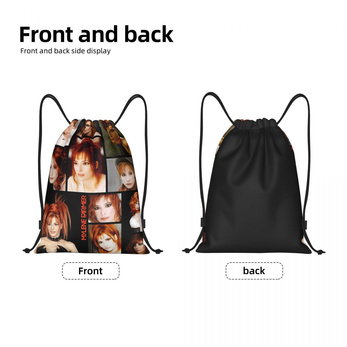 カスタムミレーヌファーマーフランス歌手俳優巾着バックパックバ - Women Bags Farmers のレビューと価格