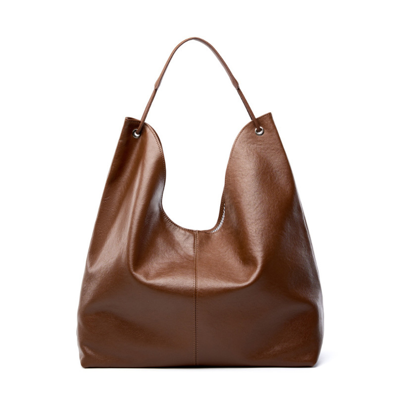 高級本革ハンドバッグ 大きめスラウチホーボーショルダーバッグ - Hobo Bag Slouchy のレビューと価格