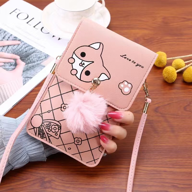 かわいい漫画柄のタッチスクリーン対応スマホバッグ 女性用 - - Women Bags Dkny のレビューと価格