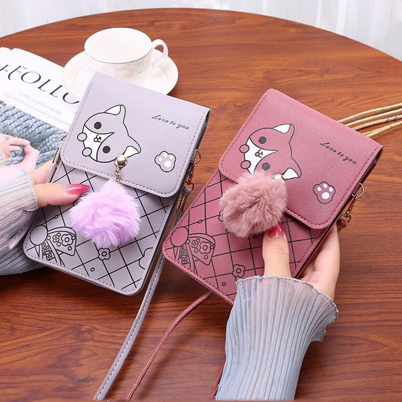かわいい漫画柄のタッチスクリーン対応スマホバッグ 女性用 - - Women Bags Dkny のレビューと価格