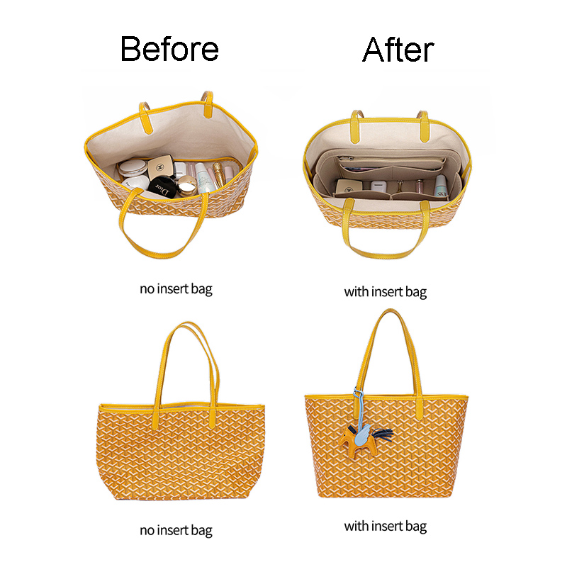 フェルトインサートバッグ化粧品オーガナイザーインサートゴヤー - Women Bags Goyard のレビューと価格