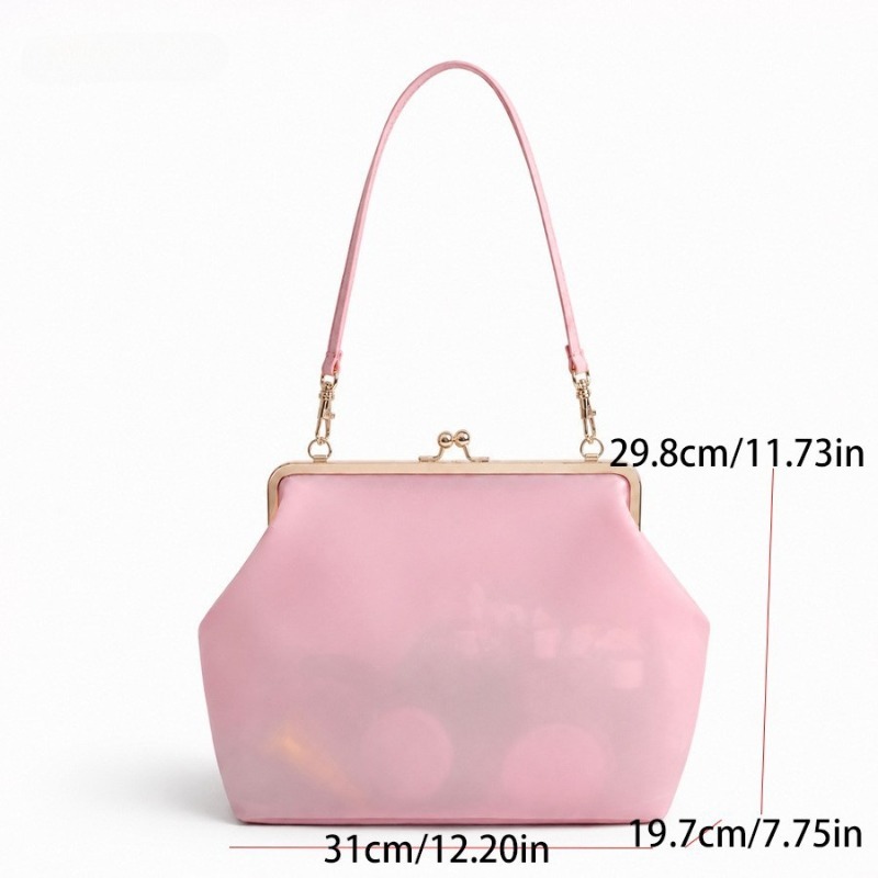 クリア PVC 防水ゼリーバッグキャンディーカラークラスプト - Hobo Bag Slouchy のレビューと価格