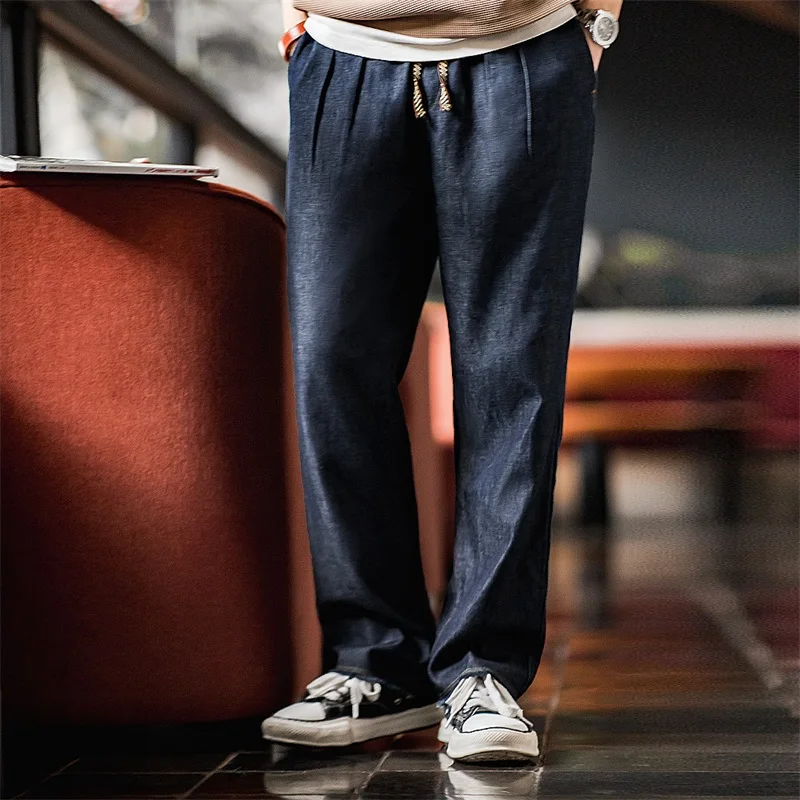Maden メンズ秋用カジュアルジーンズ水洗いダブルプリーツ - Levis Jeans 501 のレビューと価格